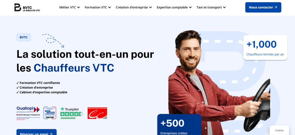 devenir chauffeur VTC BVTC
