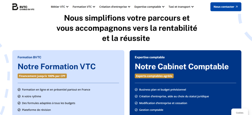 devenir chauffeur VTC BVTC