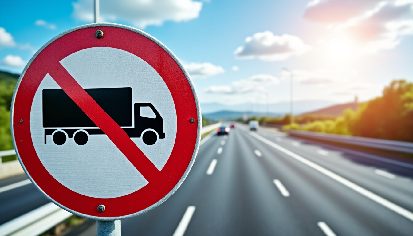 découvrez la signification du panneau 'interdit aux poids lourds sauf desserte locale', son importance pour la circulation et les règles à respecter pour les conducteurs.